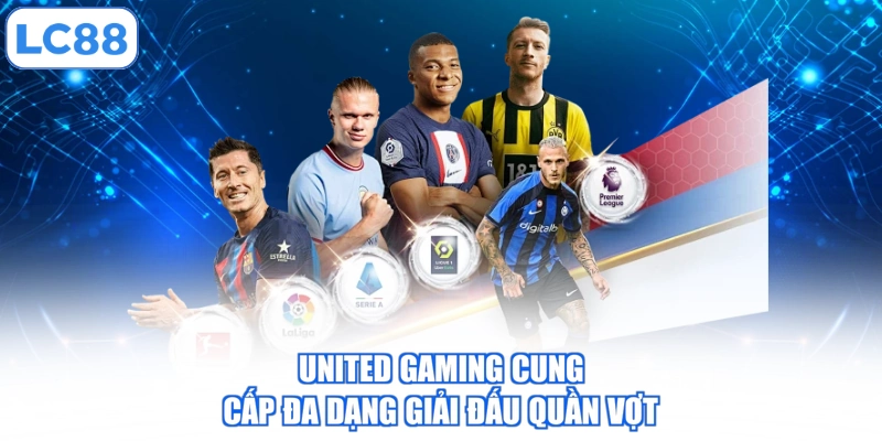 United Gaming cung cấp đa dạng giải đấu quần vợt